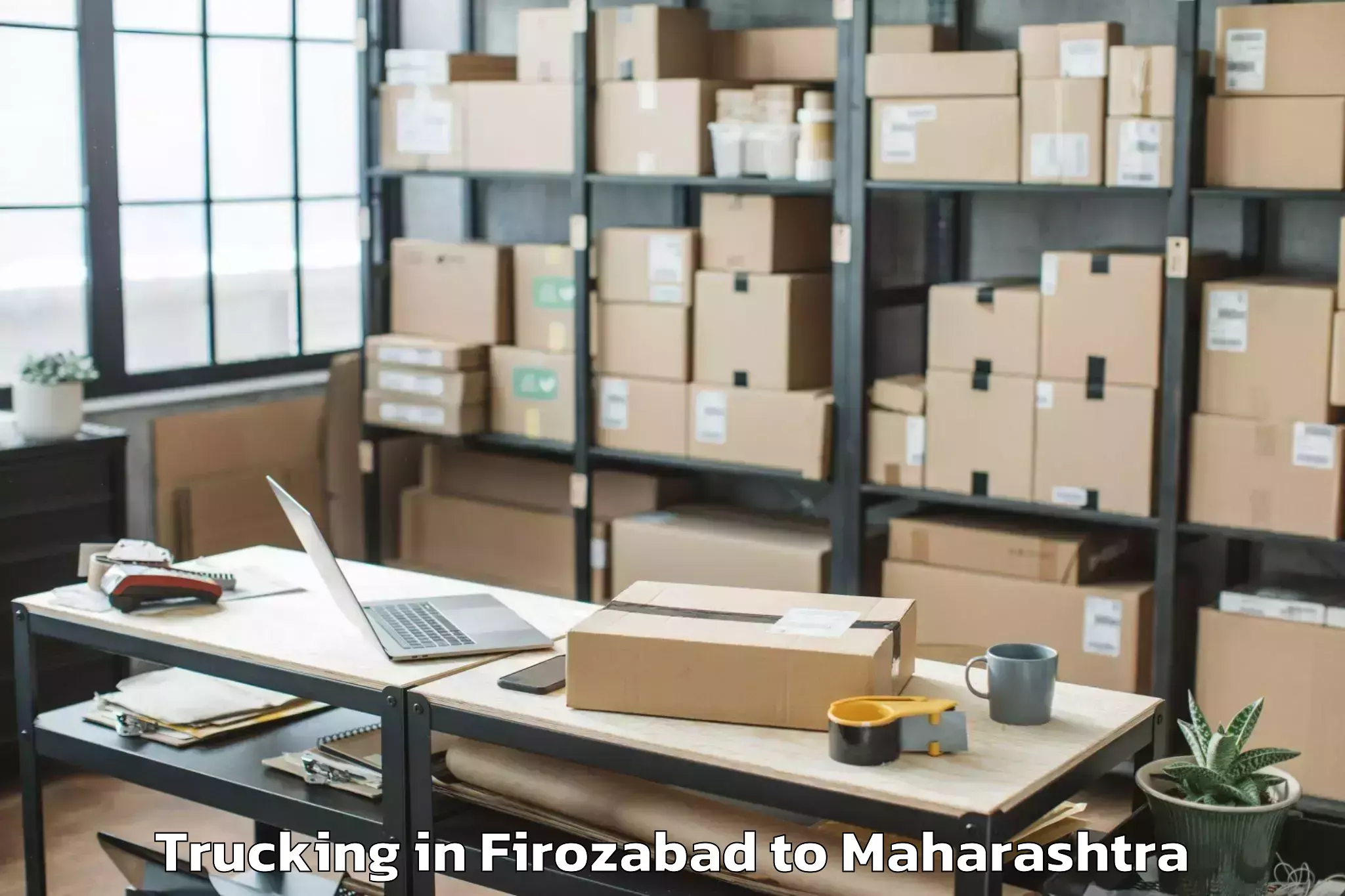 Book Firozabad to Revadanda Trucking